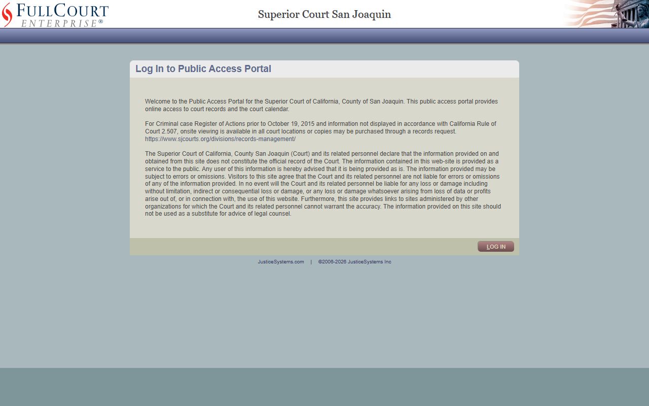 San Joaquin County case management system